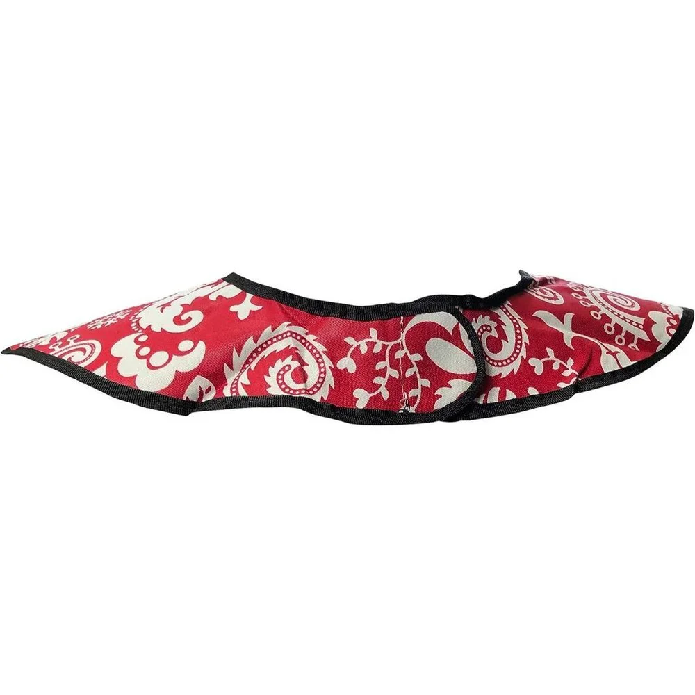 Nibble and Dribble Adult Clothing Protector - Mod Damask Red